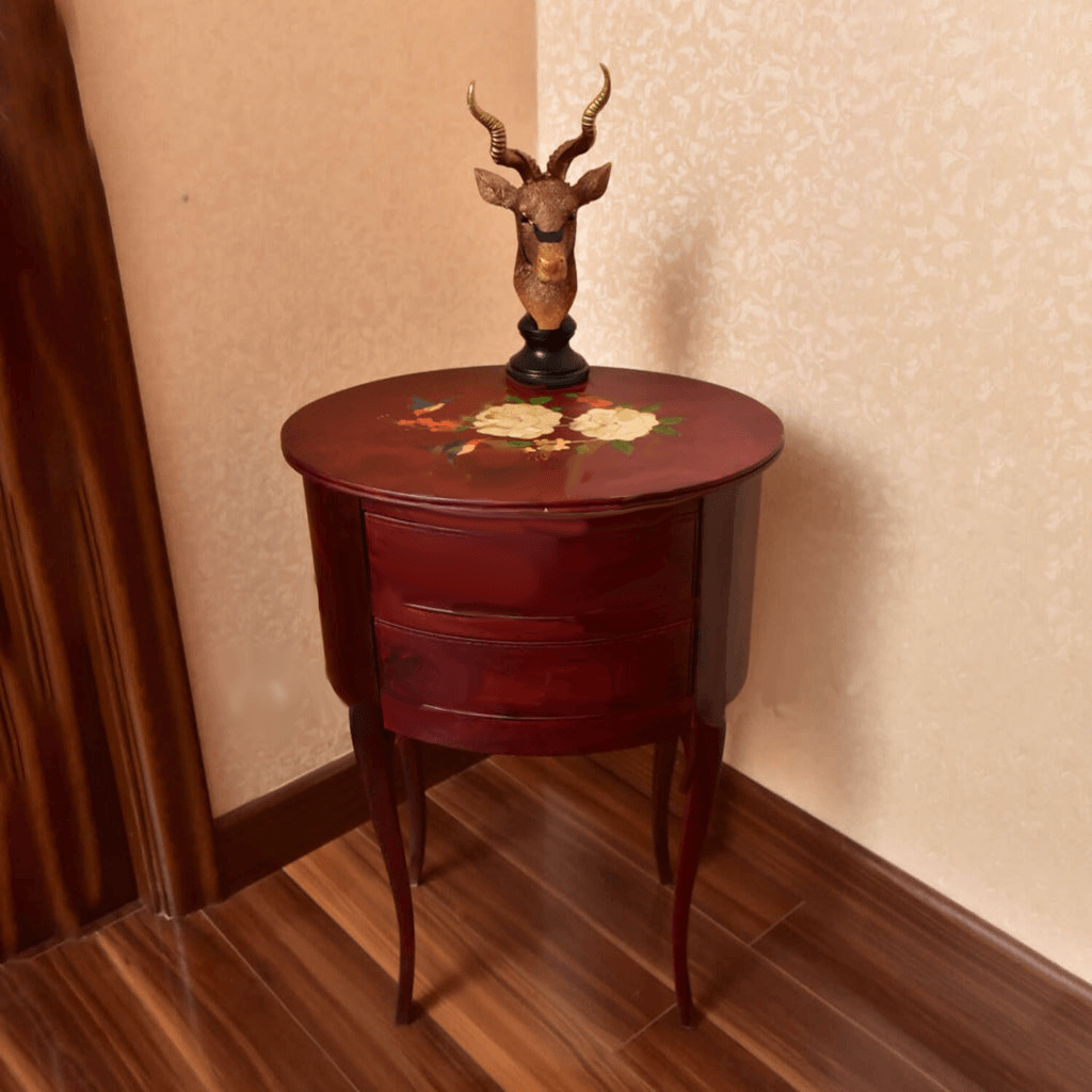 Wooden Maroon Markhor Tables