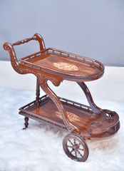 Duke Hand Carved Tea Trolley