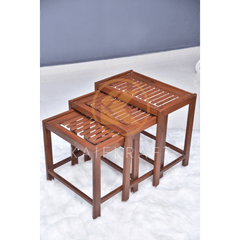 Wooden Tia Bars Nesting Tables Set